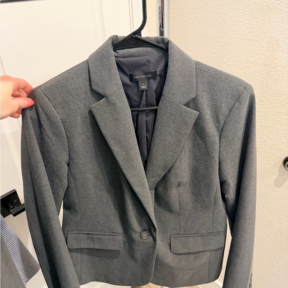 Ann Taylor Grey Blazer